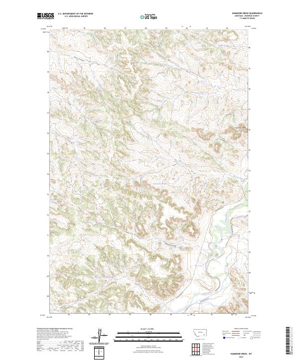 Hammond Draw, MT — USGS 7.5-minute topo (2024)