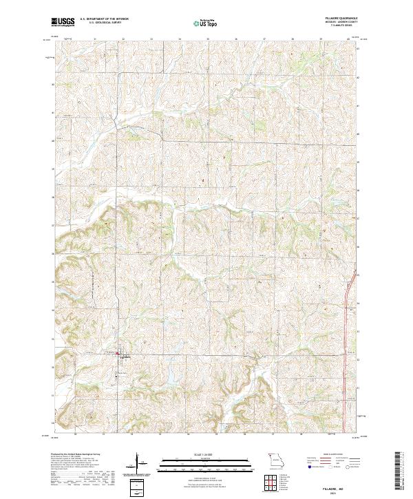 Fillmore, MO — USGS 7.5-minute topo (2021)