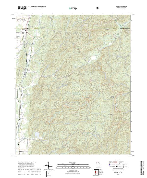 Tennga, GA-TN — USGS 7.5-minute topo (2024)