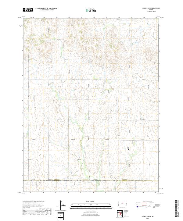 Meades Ranch, KS — USGS 7.5-minute topo (2022)