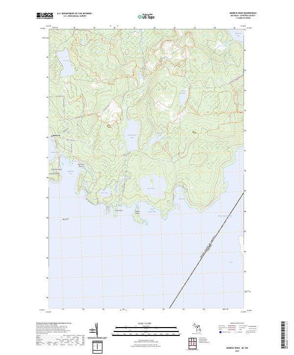 Marble Head, MI-ON — USGS 7.5-minute topo (2023)