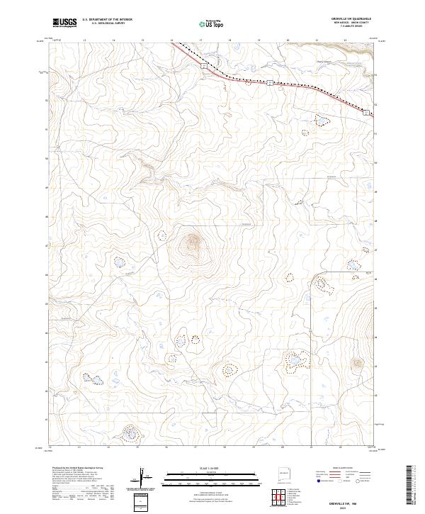 Grenville SW, NM — USGS 7.5-minute topo (2023)