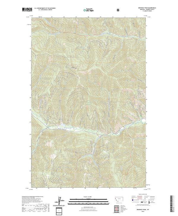 Driveway Peak, MT — USGS 7.5-minute topo (2024)