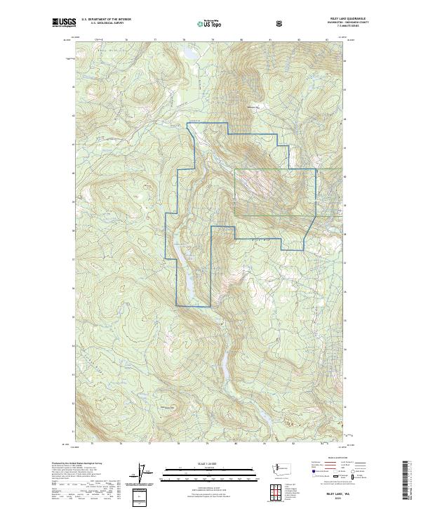 Riley Lake, WA — USGS 7.5-minute topo (2023)