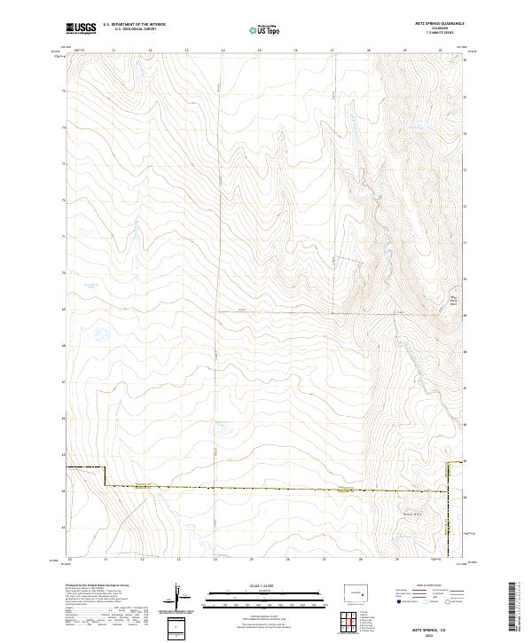Metz Springs, CO — USGS 7.5-minute topo (2022)