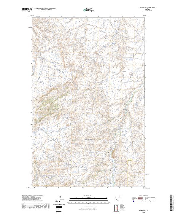 Shambo NE, MT — USGS 7.5-minute topo (2024)