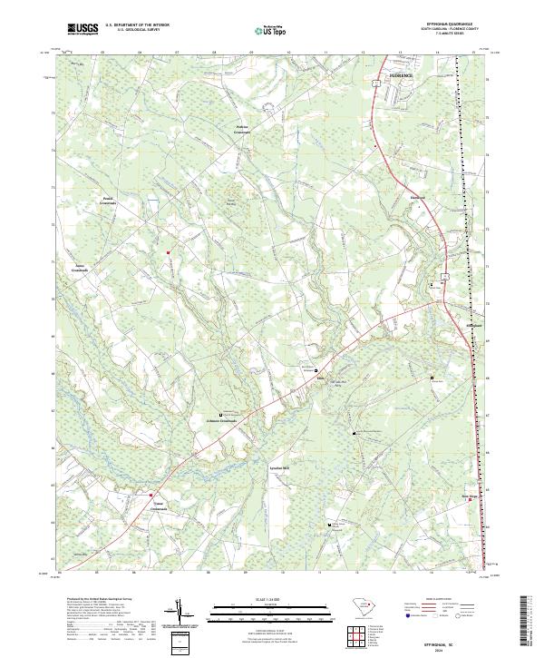 Effingham, SC — USGS 7.5-minute topo (2024)