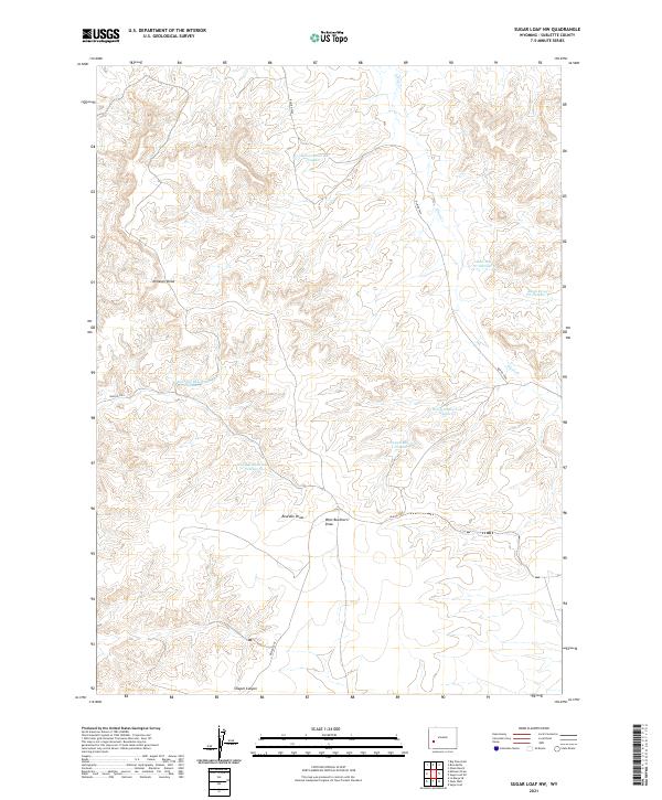 Sugar Loaf NW, WY — USGS 7.5-minute topo (2021)