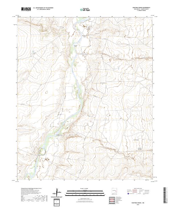 Eightmile Draw, NM — USGS 7.5-minute topo (2023)