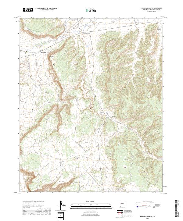 Horsehead Canyon, NM — USGS 7.5-minute topo (2023)