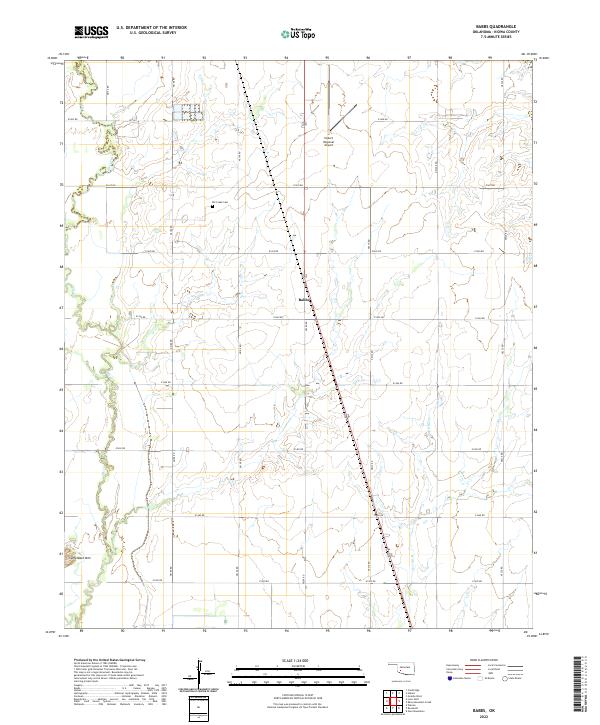 Babbs, OK — USGS 7.5-minute topo (2022)