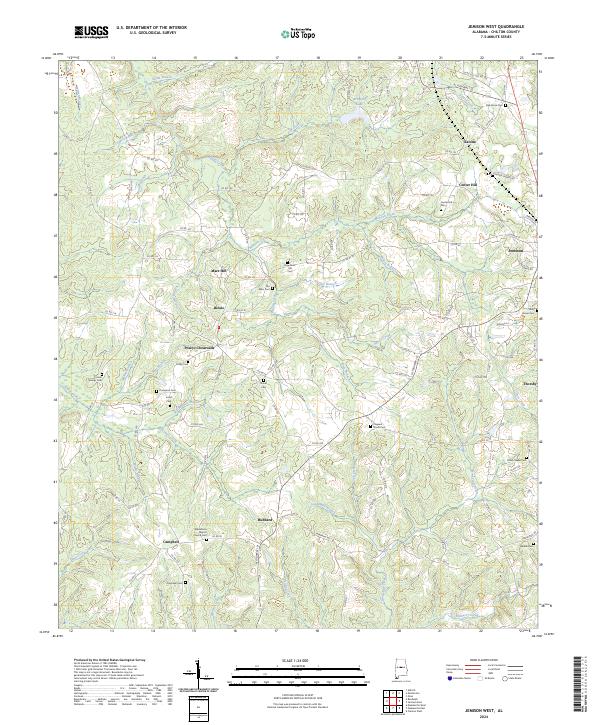 Jemison West, AL — USGS 7.5-minute topo (2024)