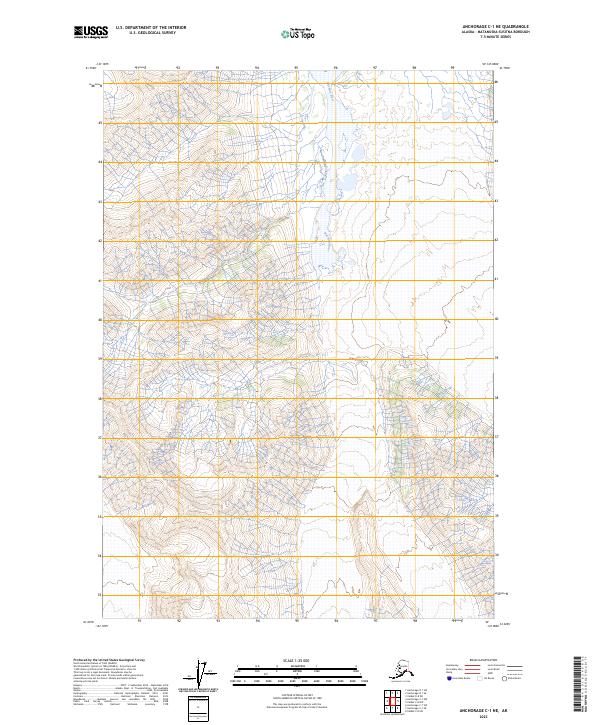 Anchorage C-1 NE, AK — USGS 7.5-minute topo (2023)