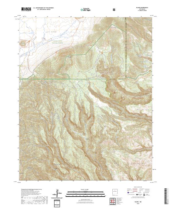 Bland, NM — USGS 7.5-minute topo (2023)