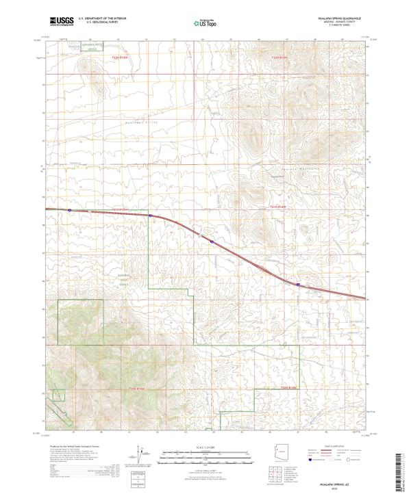 Hualapai Spring, AZ — USGS 7.5-minute topo (2026)