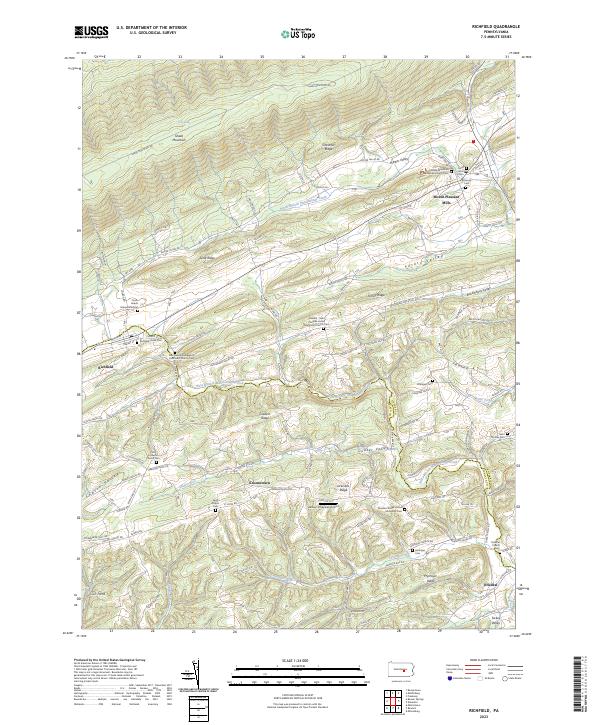 Richfield, PA — USGS 7.5-minute topo (2023)
