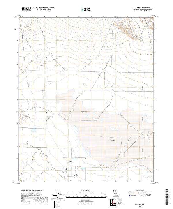 Lockhart, CA — USGS 7.5-minute topo (2021)