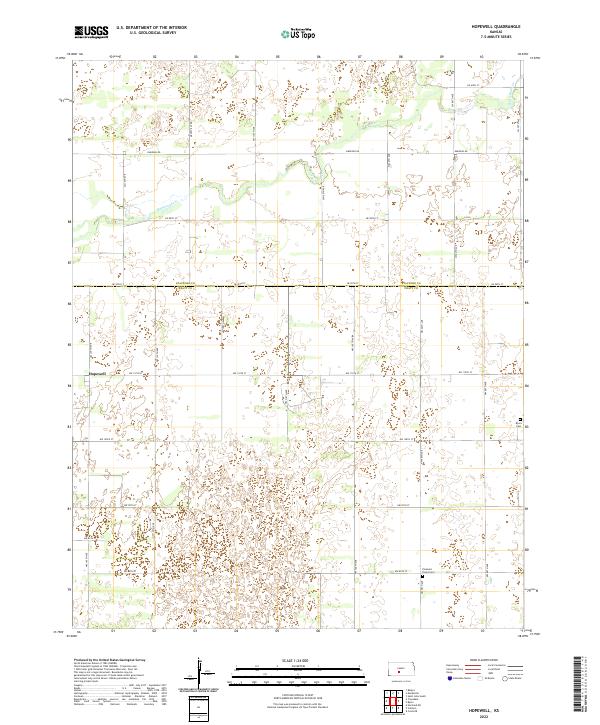 Hopewell, KS — USGS 7.5-minute topo (2022)