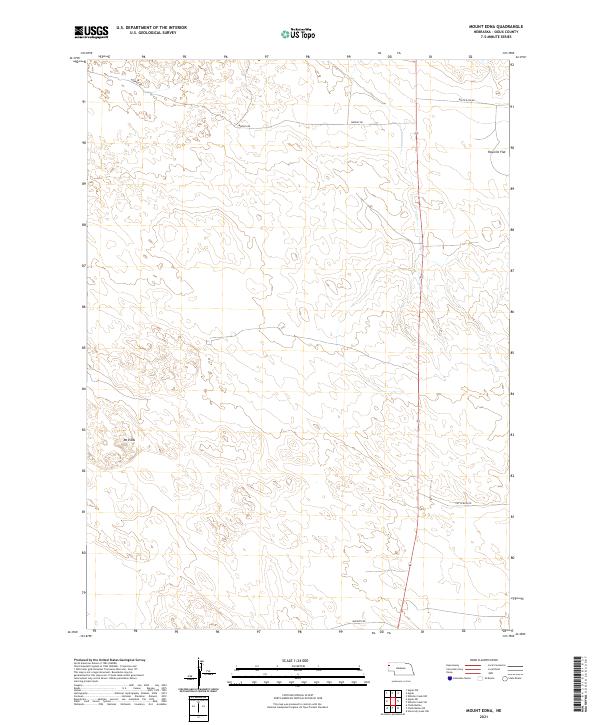 Mount Edna, NE — USGS 7.5-minute topo (2021)