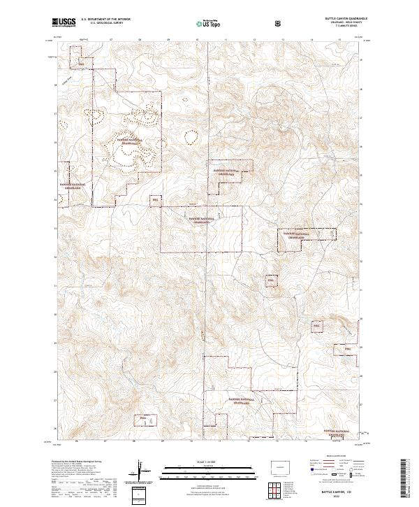 Battle Canyon, CO — USGS 7.5-minute topo (2022)