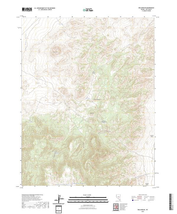 Bellehelen, NV — USGS 7.5-minute topo (2023)