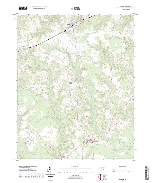 Jackson, NC — USGS 7.5-minute topo (2022)