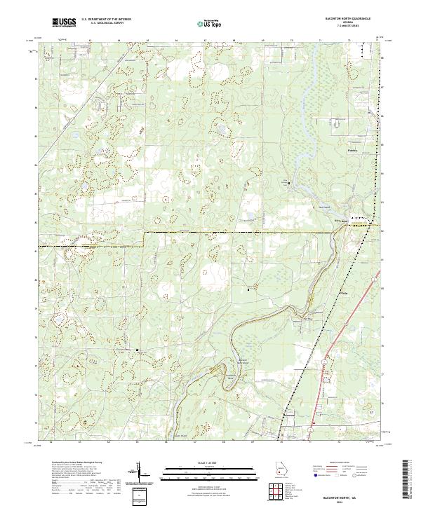 Baconton North, GA — USGS 7.5-minute topo (2024)