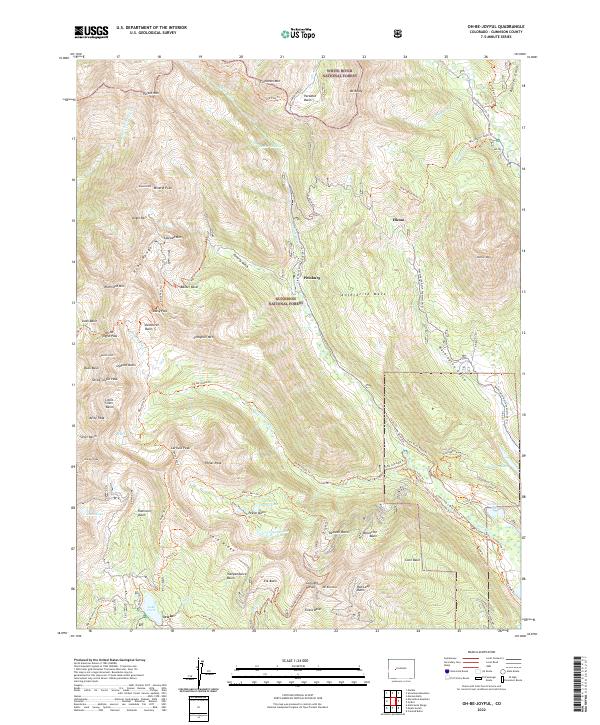 Oh-be-joyful, CO — USGS 7.5-minute topo (2022)