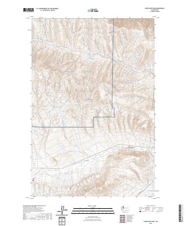 Cairn Hope Peak, WA — USGS 7.5-minute topo (2023)