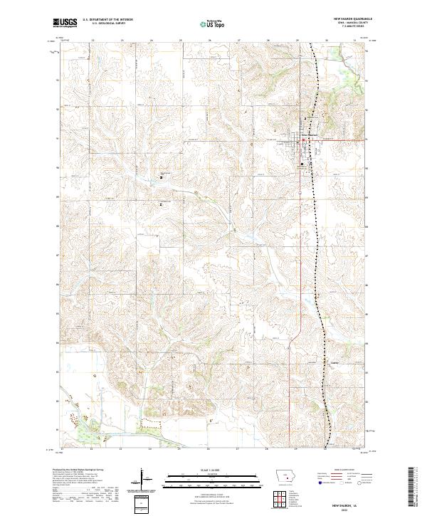 New Sharon, IA — USGS 7.5-minute topo (2022)