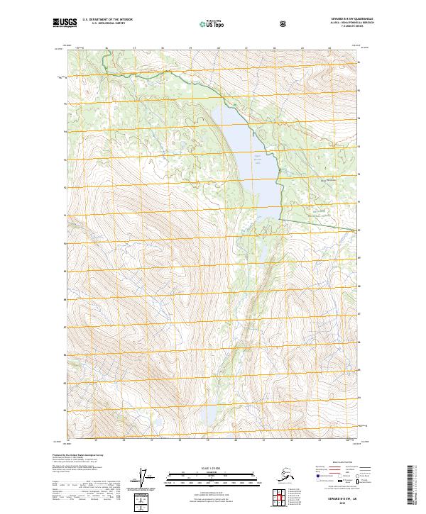 Seward B-8 SW, AK — USGS 7.5-minute topo (2023)