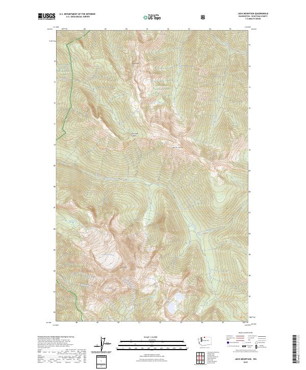 Jack Mountain, WA — USGS 7.5-minute topo (2023)