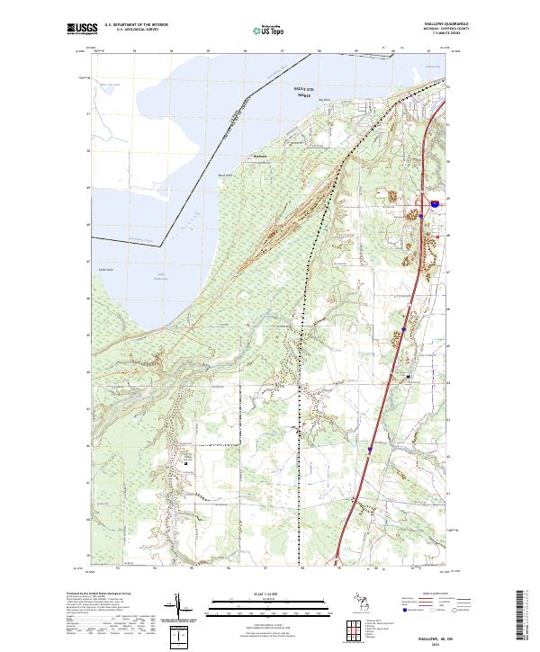 Shallows, MI-ON — USGS 7.5-minute topo (2023)