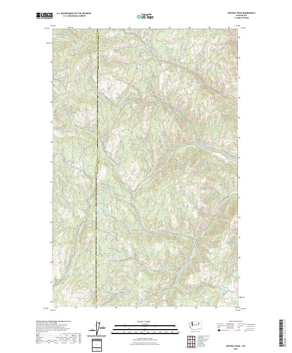 Central Peak, WA — USGS 7.5-minute topo (2023)