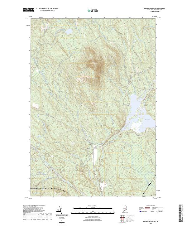 Ebeemee Mountain, ME — USGS 7.5-minute topo (2024)