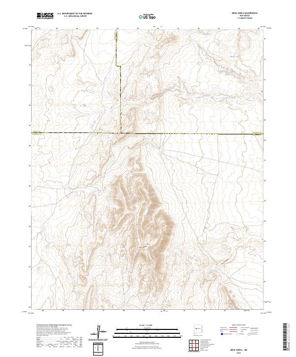 Mesa Sarca, NM — USGS 7.5-minute topo (2023)