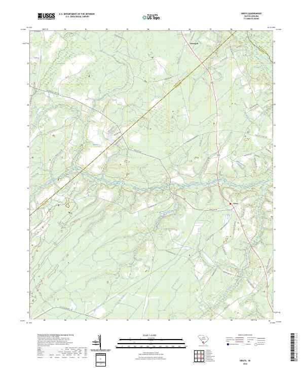 Grays, SC — USGS 7.5-minute topo (2024)