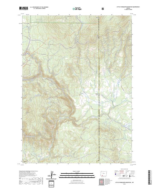 Little Chinquapin Mountain, OR — USGS 7.5-minute topo (2024)