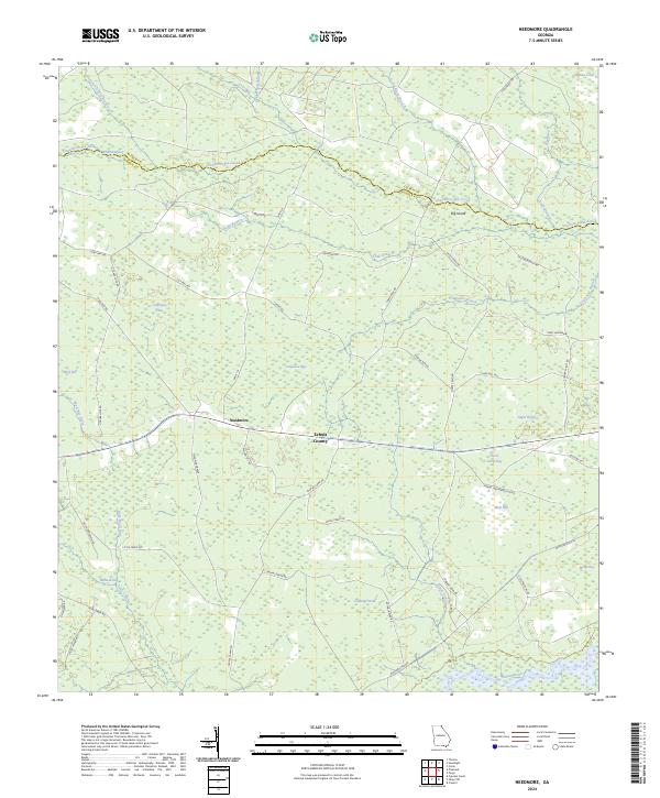 Needmore, GA — USGS 7.5-minute topo (2024)