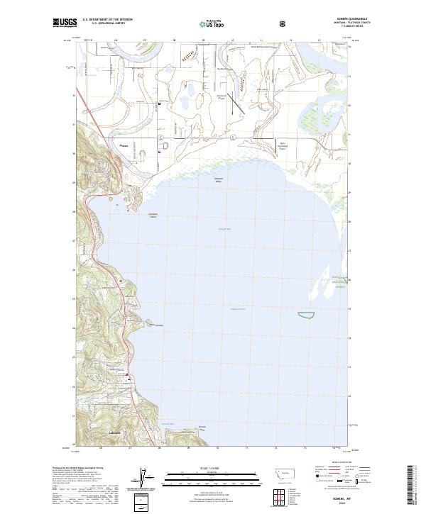 Somers, MT — USGS 7.5-minute topo (2024)