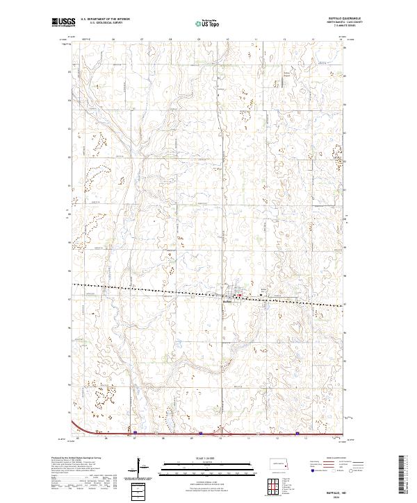Buffalo, ND — USGS 7.5-minute topo (2024)