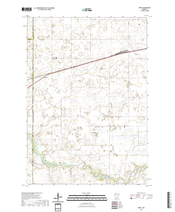Perth, MN — USGS 7.5-minute topo (2022)