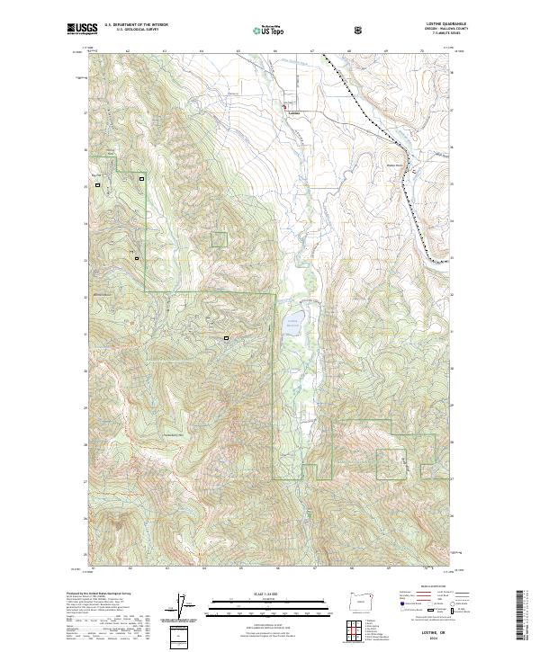 Lostine, OR — USGS 7.5-minute topo (2024)