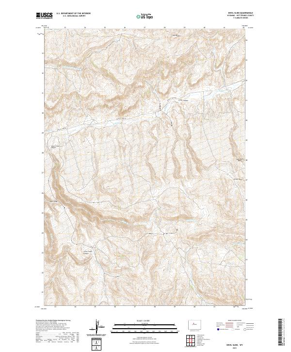 Devil Slide, WY — USGS 7.5-minute topo (2021)