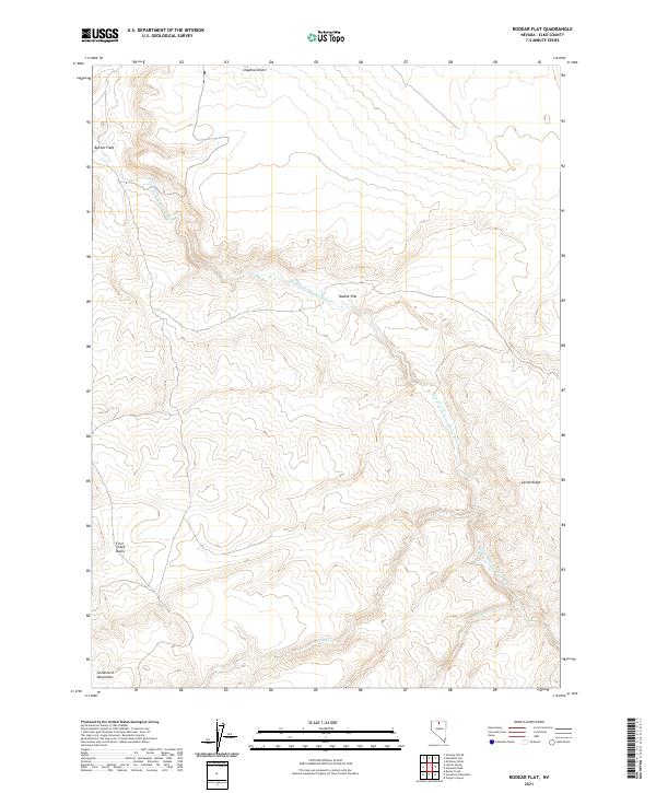 Rodear Flat, NV — USGS 7.5-minute topo (2021)