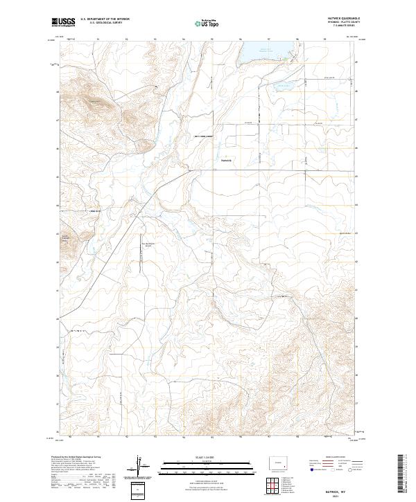 Natwick, WY — USGS 7.5-minute topo (2021)
