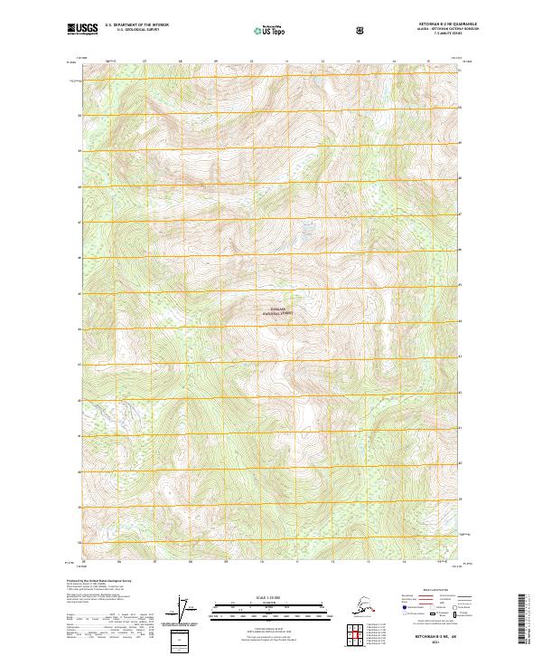Ketchikan B-2 NE, AK — USGS 7.5-minute topo (2021)