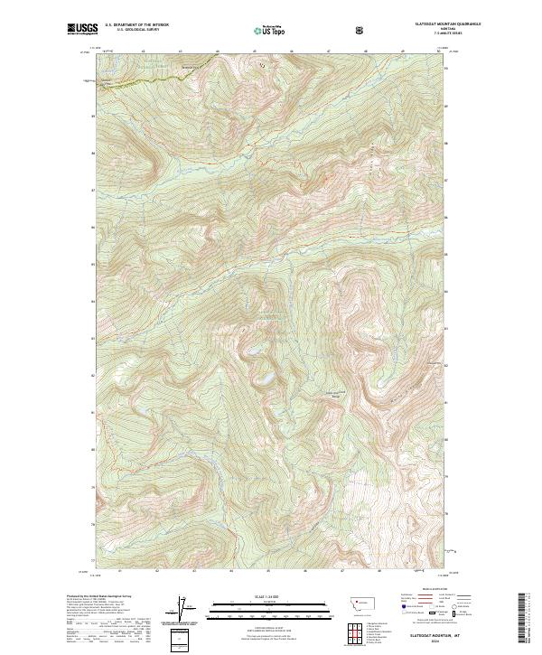 Slategoat Mountain, MT — USGS 7.5-minute topo (2024)