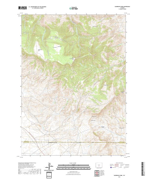 Sagebrush Park, WY — USGS 7.5-minute topo (2021)