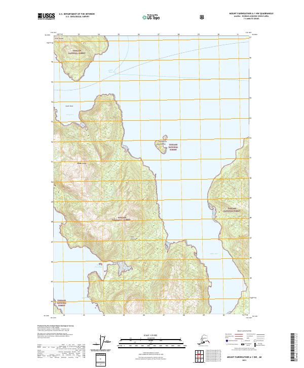 Mount Fairweather A-1 NW, AK — USGS 7.5-minute topo (2021)